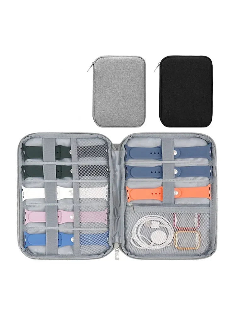 Watchband Bag For Apple Watch Strap Box Case Travel Smart Watch Wriststrap Storage Bag Box Watches /jewelry Organizer Holder
