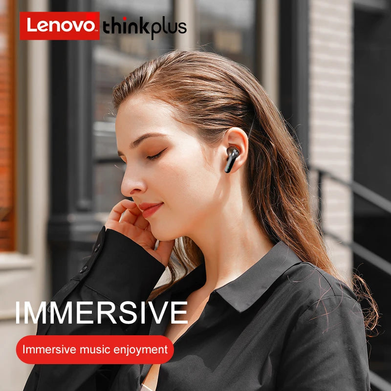 Choice Lenovo X16 TWS Wireless Bluetooth Earphones HD Call Gaming Low Latency Earbuds Waterproof Sports Headset with Mic Pro 6