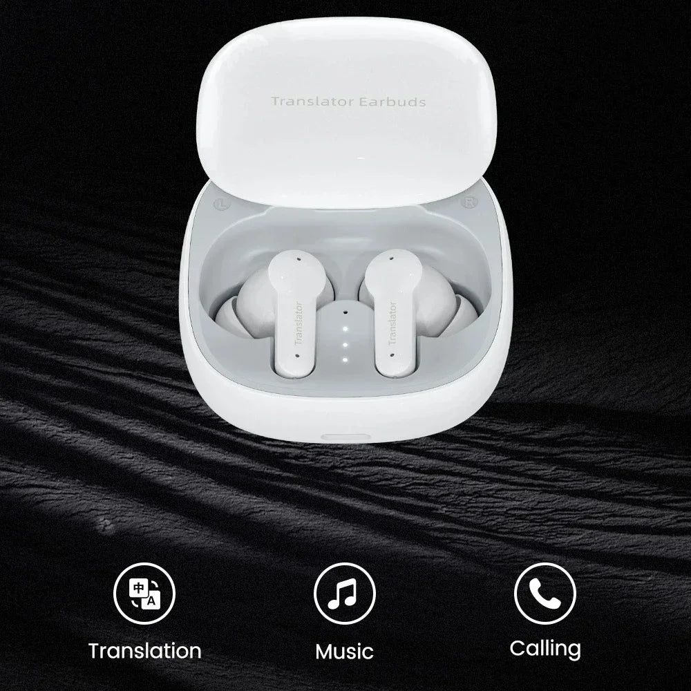 M3 Smart Voice Earbuds Translator 144 Online 8 Offline Languages Translation Machine Support Music Calling  Intertranslation