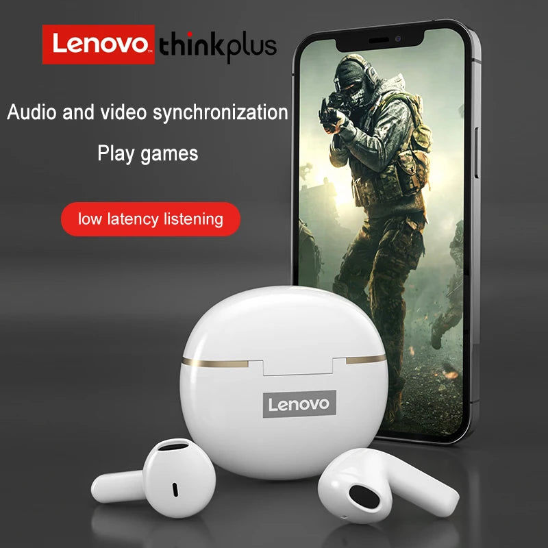 Choice Lenovo X16 TWS Wireless Bluetooth Earphones HD Call Gaming Low Latency Earbuds Waterproof Sports Headset with Mic Pro 6