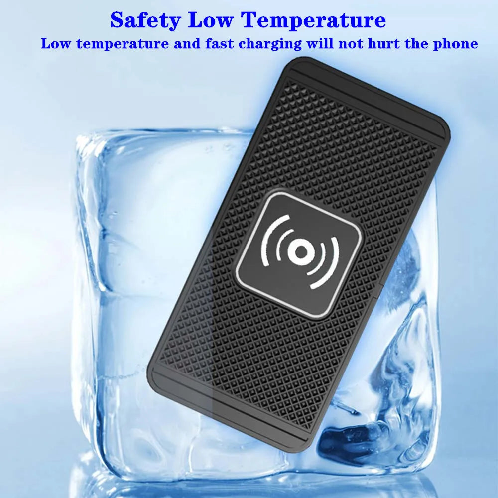 Wireless Charger for Car Fast Charger for Iphone 16 15 14 13 12 Pro Max Samsung Xiaomi Car Wireless Charger Type C Non-slip Pad
