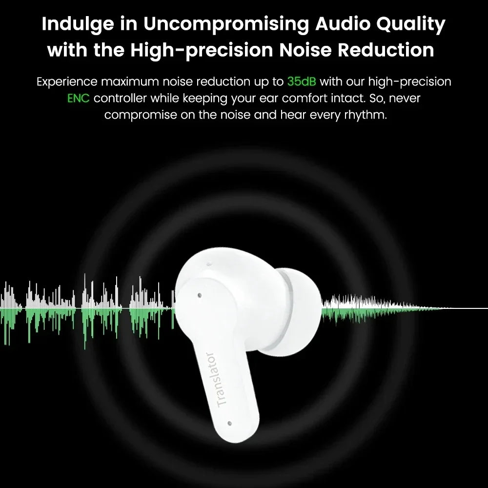 M3 Smart Voice Earbuds Translator 144 Online 8 Offline Languages Translation Machine Support Music Calling  Intertranslation