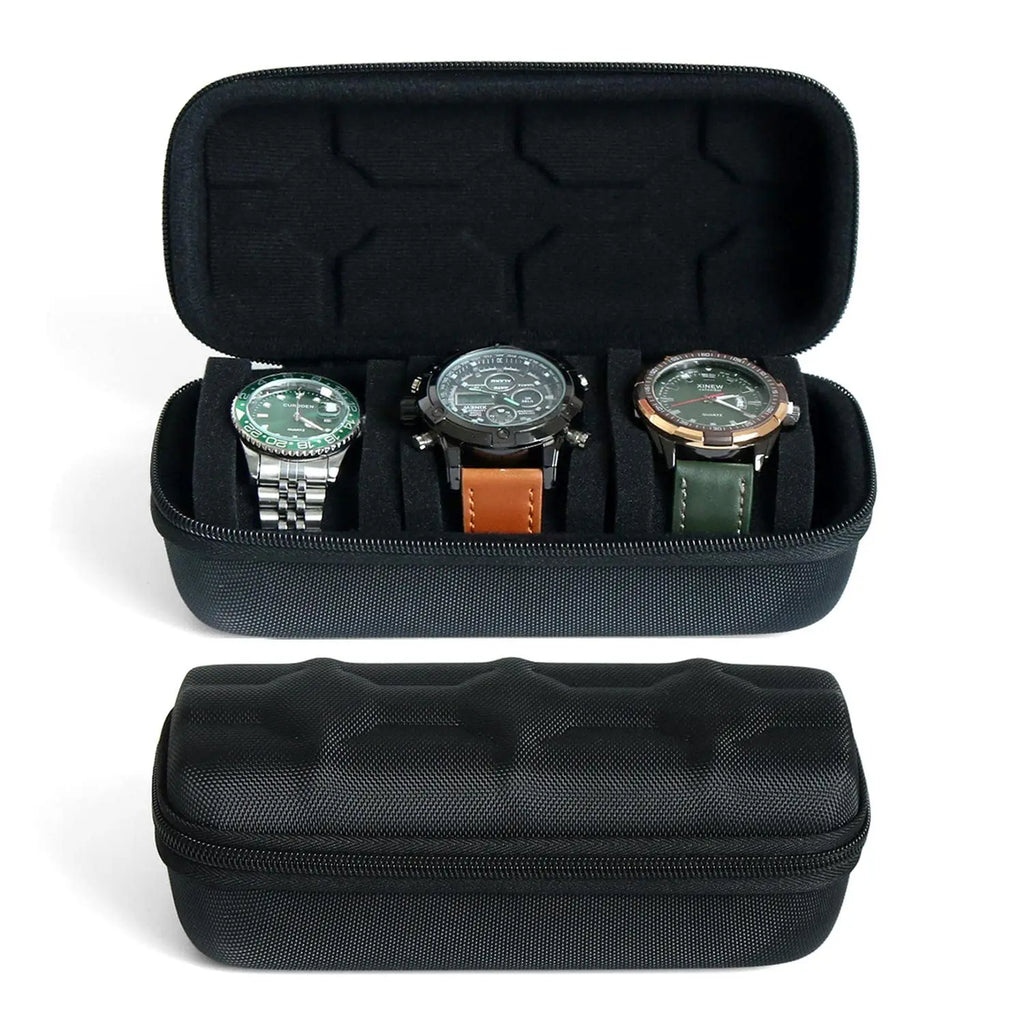 Watch Box Organizer For Men or Women，Watch Travel Case Portable Storage Watch Display Holder for Wristwatches and Smart Watches