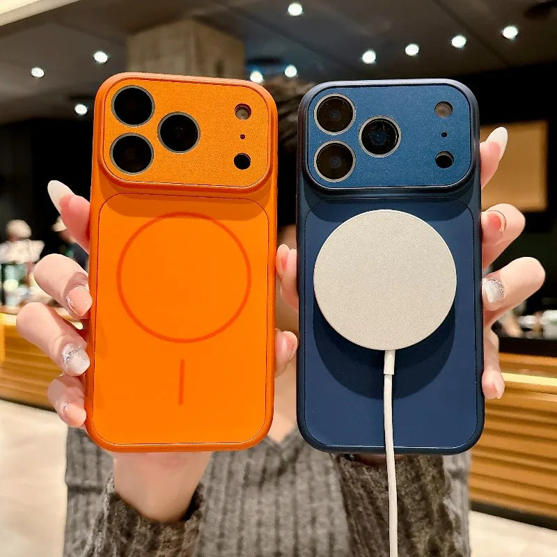 Frosted Silicone For Magsafe Phone Case For iPhone 17 15 13 14 16 Pro Max Wireless Charge Cover For iPhone 17 Air Accessories
