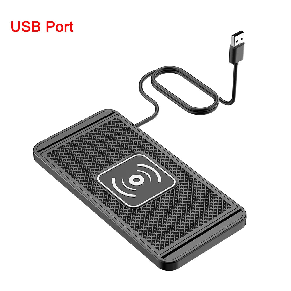 Wireless Charger for Car Fast Charger for Iphone 16 15 14 13 12 Pro Max Samsung Xiaomi Car Wireless Charger Type C Non-slip Pad