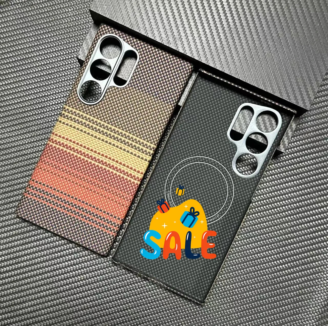 New Genuine Carbon Aramid Fiber Case for Samsung Galaxy S24 Ultra Anti-fall Carbon Fiber Lens Protection Phone Accessory