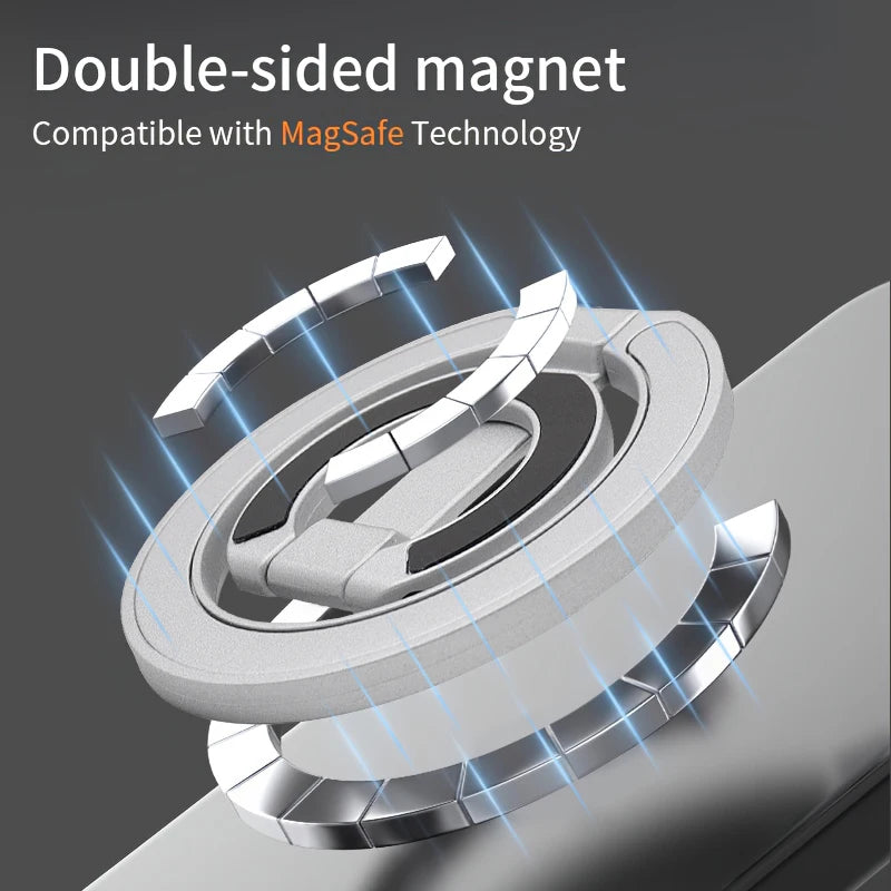For MagSafe Double Sided Magnetic Phone Ring Holder Portable Folding Cellphones Stand Phone Accessories Support Bracket Grip Tok