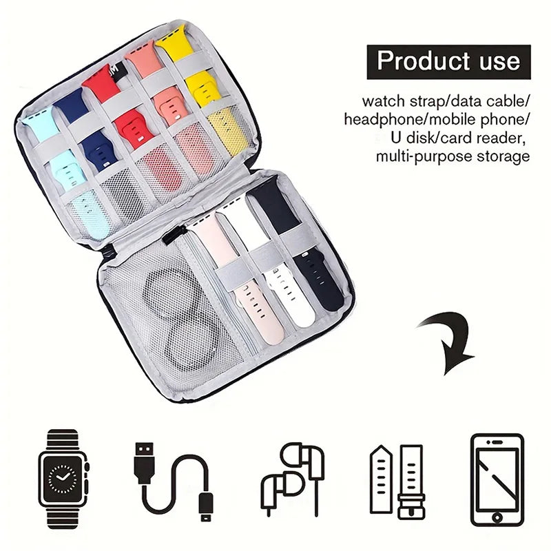 Watchband Bag For Apple Watch Strap Box Case Travel Smart Watch Wriststrap Storage Bag Box Watches /jewelry Organizer Holder