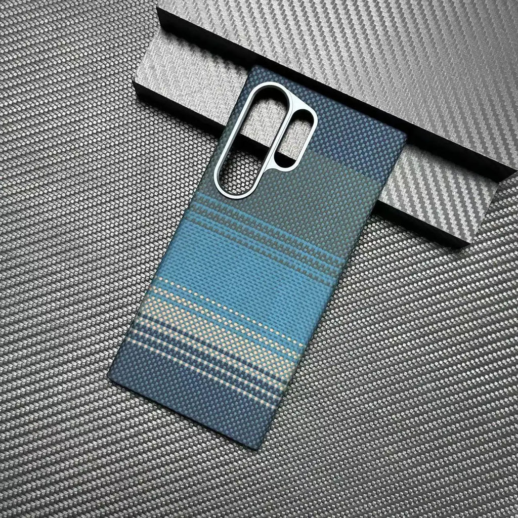 New Genuine Carbon Aramid Fiber Case for Samsung Galaxy S24 Ultra Anti-fall Carbon Fiber Lens Protection Phone Accessory