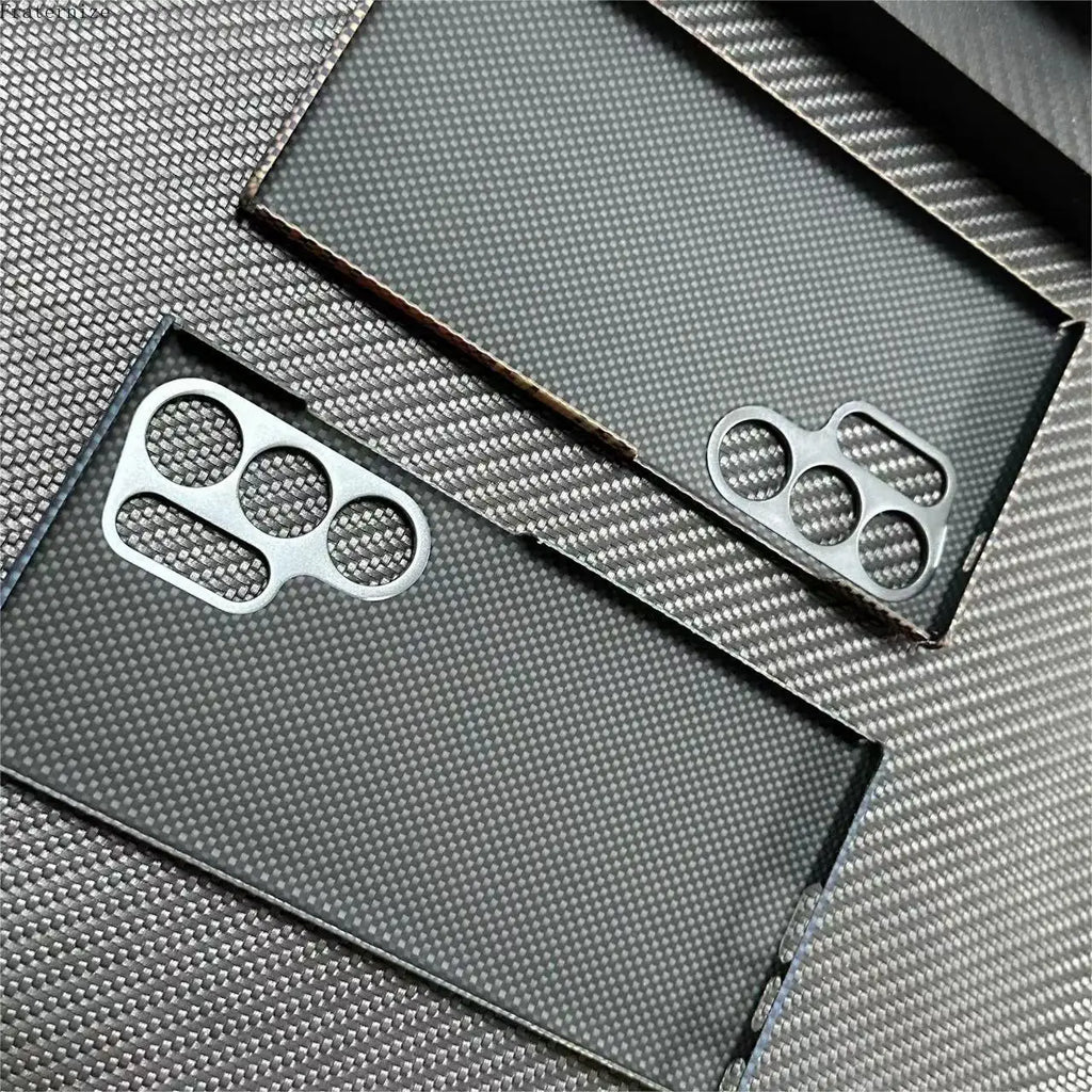 New Genuine Carbon Aramid Fiber Case for Samsung Galaxy S24 Ultra Anti-fall Carbon Fiber Lens Protection Phone Accessory