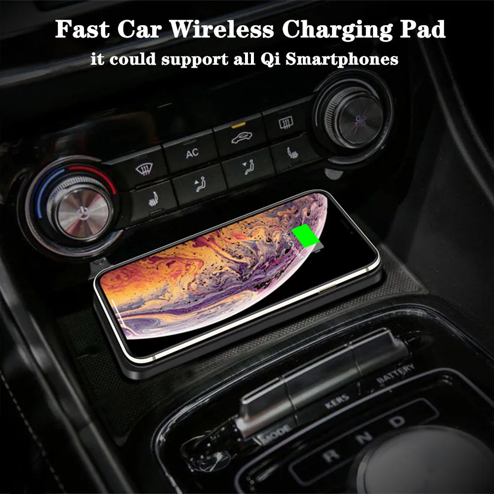 Wireless Charger for Car Fast Charger for Iphone 16 15 14 13 12 Pro Max Samsung Xiaomi Car Wireless Charger Type C Non-slip Pad