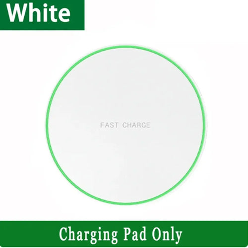 15W Fast Wireless Charger Pad for iPhone17-13Pro/XS Max/Mini/X/XR & Samsung/Xiaomi/Huawei -USB-Powered Induction Charging